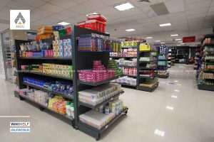 قفسه فروشگاهی - قفسه فلزی- قفسه سوپرمارکت - قفسه هایپرمارکت - قفسه بندی فضاهای تجاری